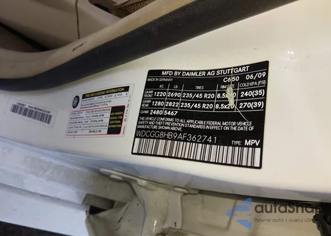 2010 Mercedes-Benz Glk 350 4Matic z USA, uszkodzony, nr VIN WDCGG8HB9AF362741